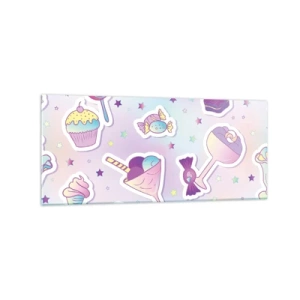 Glass picture - Why We Can't Have Birthday Everyday? - 120x50 cm