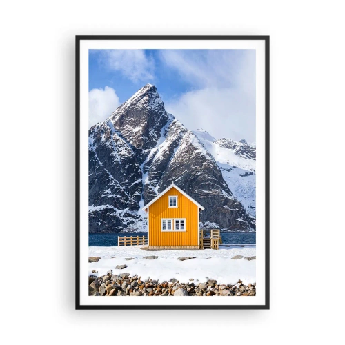 Poster in black frame - Scandinavian Holiday - 70x100 cm