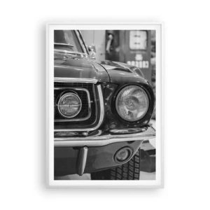 Poster in white frmae - Rough Ride - 70x100 cm