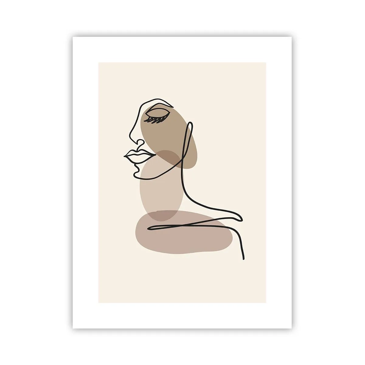 Poster - Listening to Herself - 30x40 cm