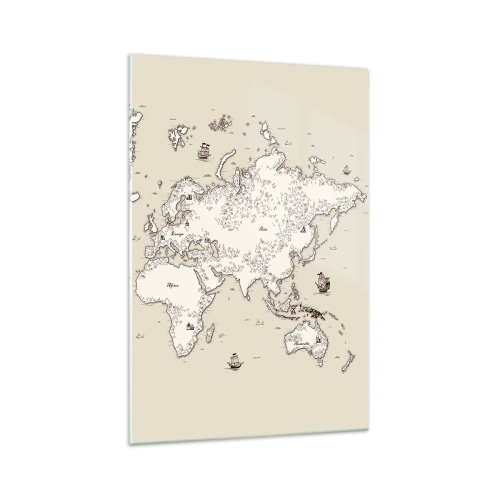 Glass picture - Travel Round the World - 70x100 cm