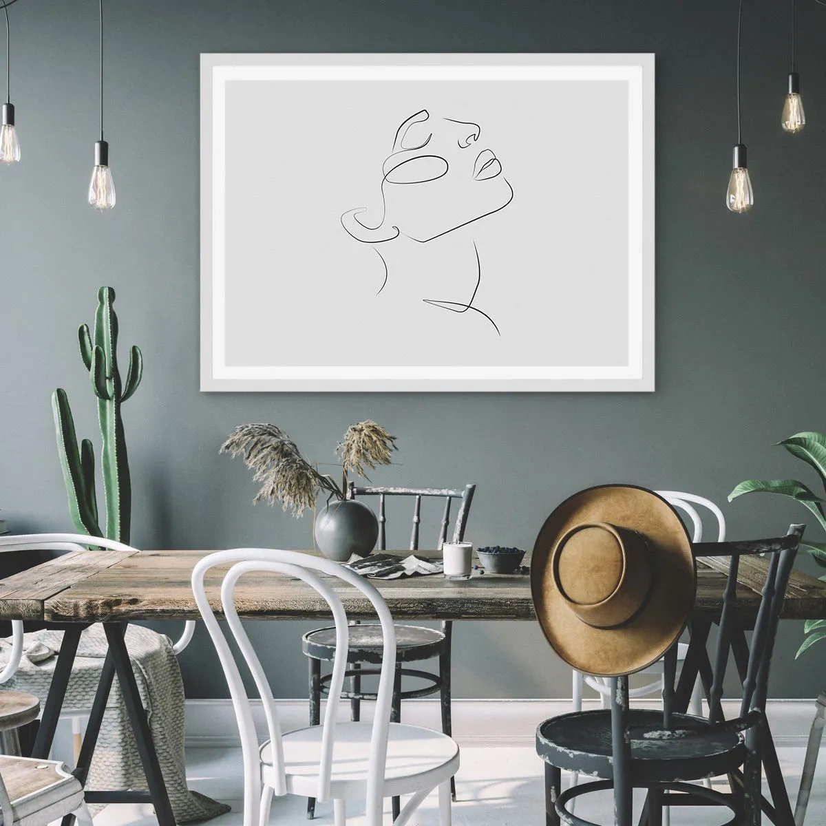 Poster in white frmae - Meanders of a Dream - 50x40 cm