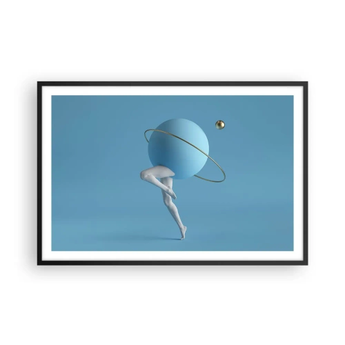 Poster in black frame - And Planets Are Going Crazy - 91x61 cm