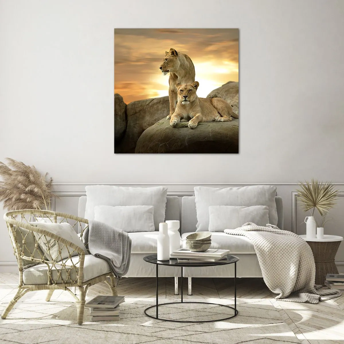 Glass picture - Royal Majesty - 70x70 cm