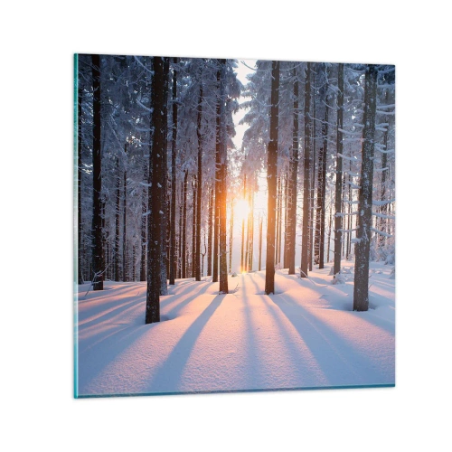 Glass picture - Clearly Black on White - 50x50 cm