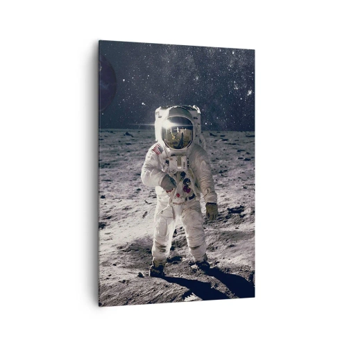 Canvas picture - Greetings from the Moon - 80x120 cm