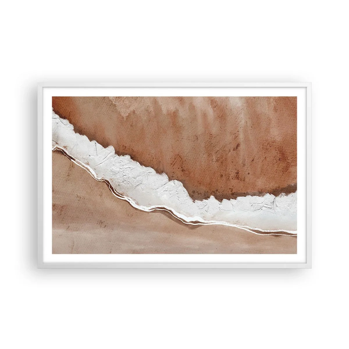 Poster in white frmae - Earth Colours - 91x61 cm