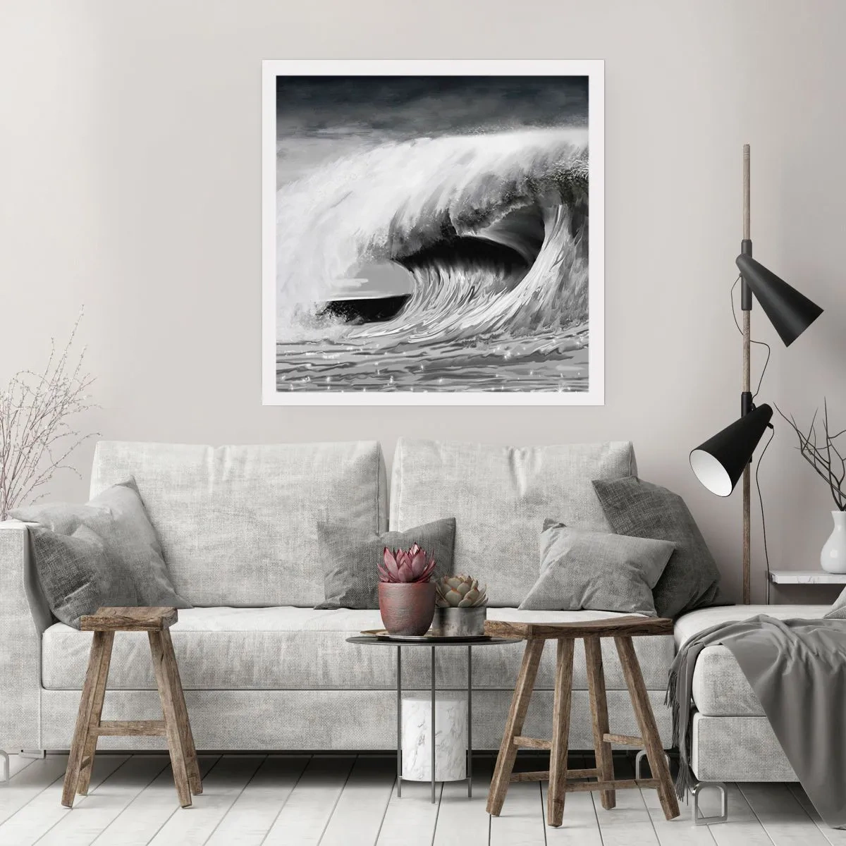 Poster - Wrath of the Ocean - 60x60 cm