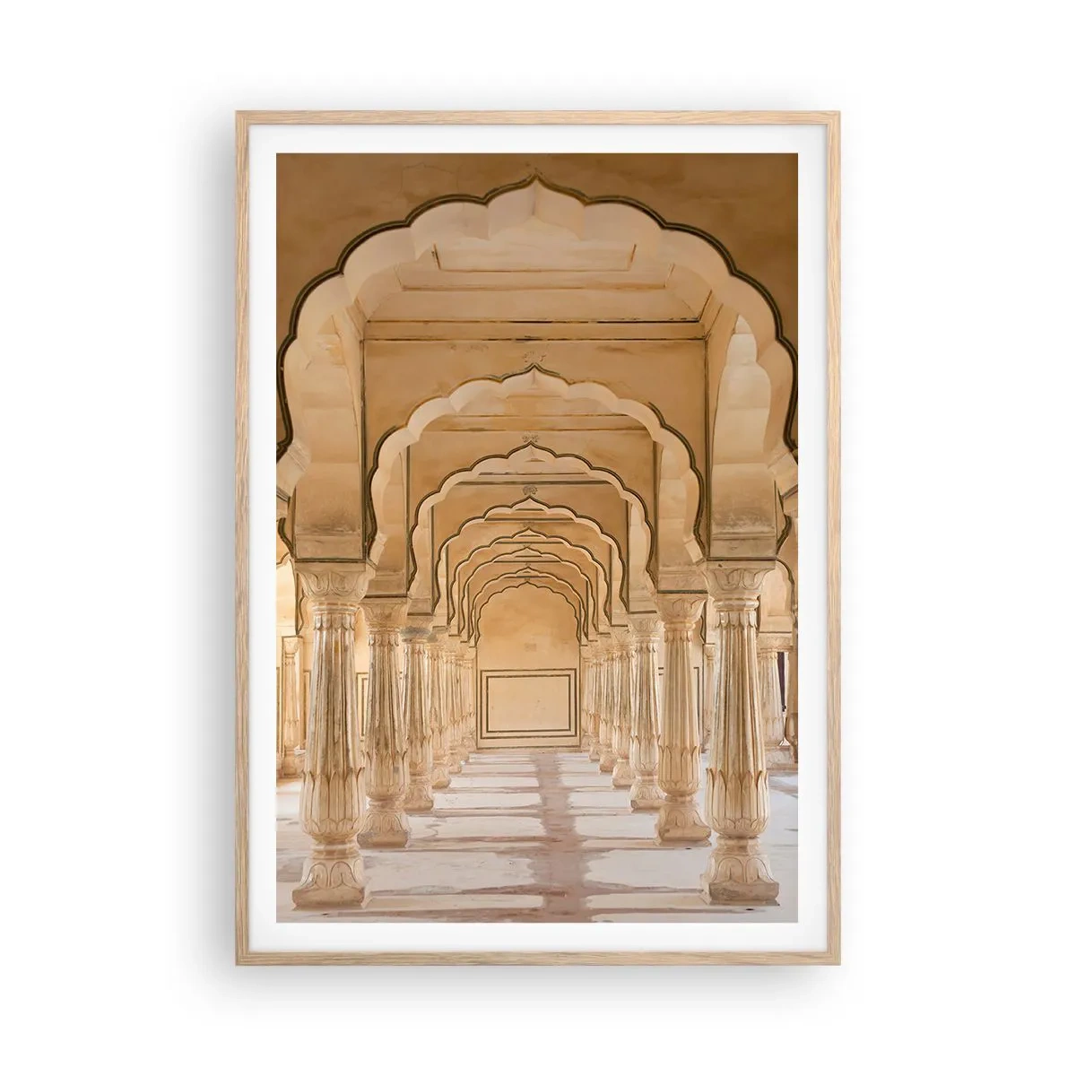 Poster in light oak frame - In Maharaja's Palace - 70x100 cm