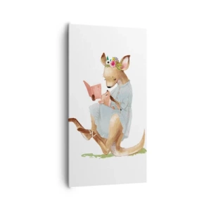 Canvas picture - Read to Me, Mum - 65x120 cm