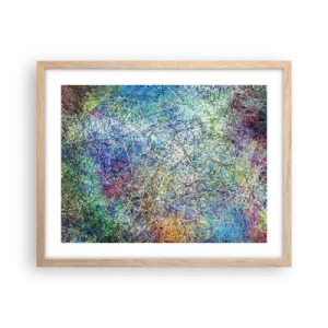 Poster in light oak frame - It's Not So Simple - 50x40 cm