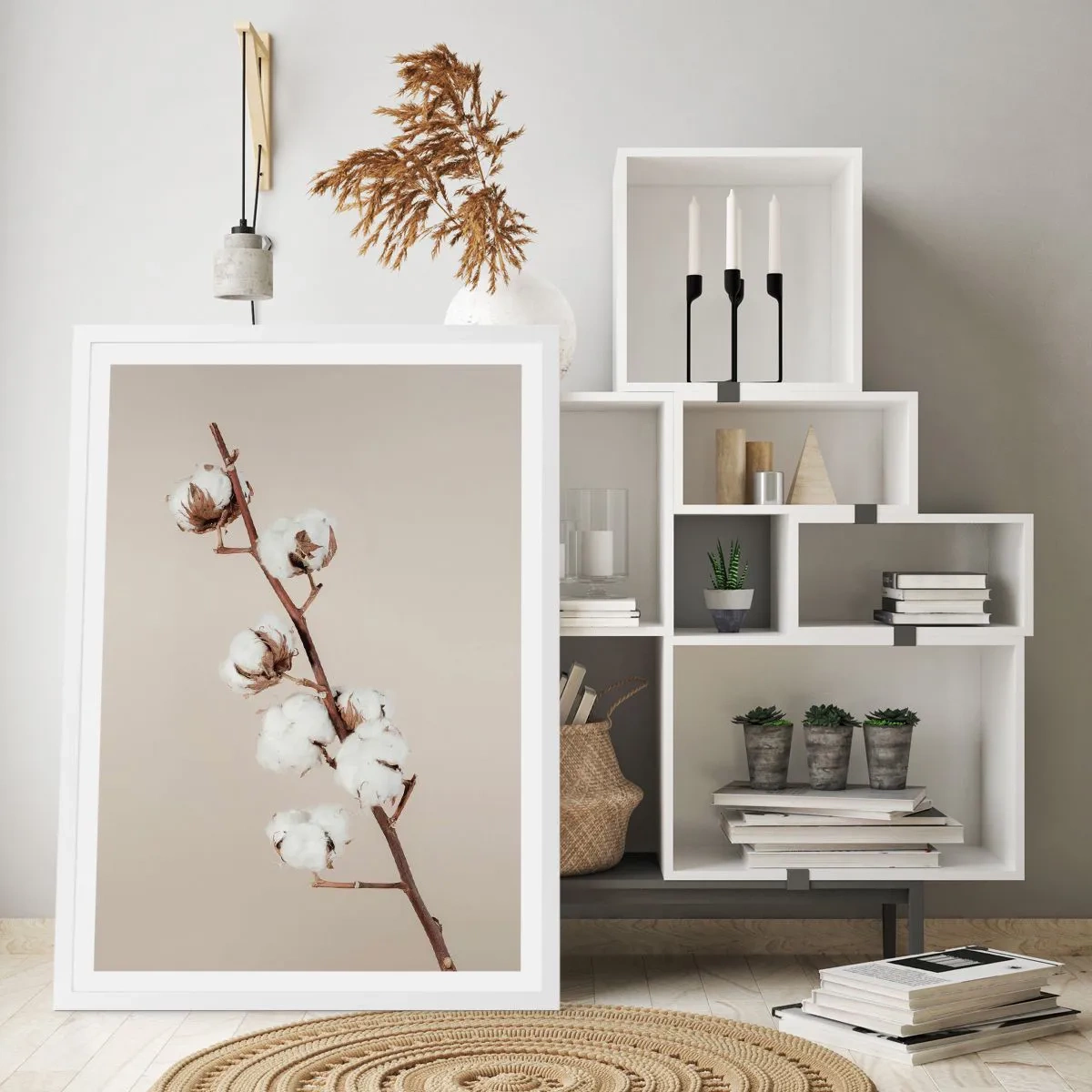 Poster in white frmae - At the Heart of Softness - 61x91 cm