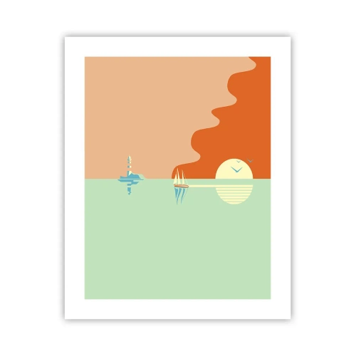 Poster - Ideal Sea Landscape - 40x50 cm