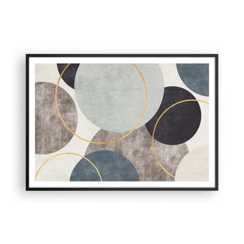 Poster in black frame - Wheel after Wheel - 100x70 cm