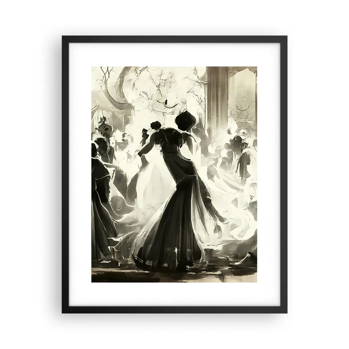 Poster in black frame - Big Masquerade - 40x50 cm