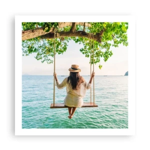 Poster - Life Is Beautiful - 60x60 cm