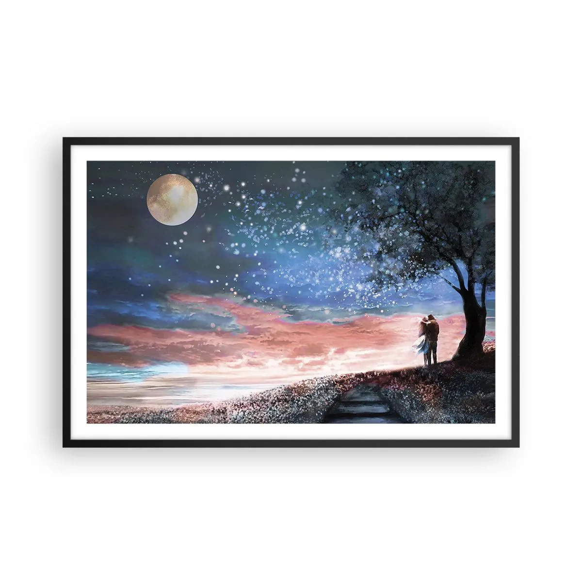 Poster in black frame - Starry Spectacle - 91x61 cm