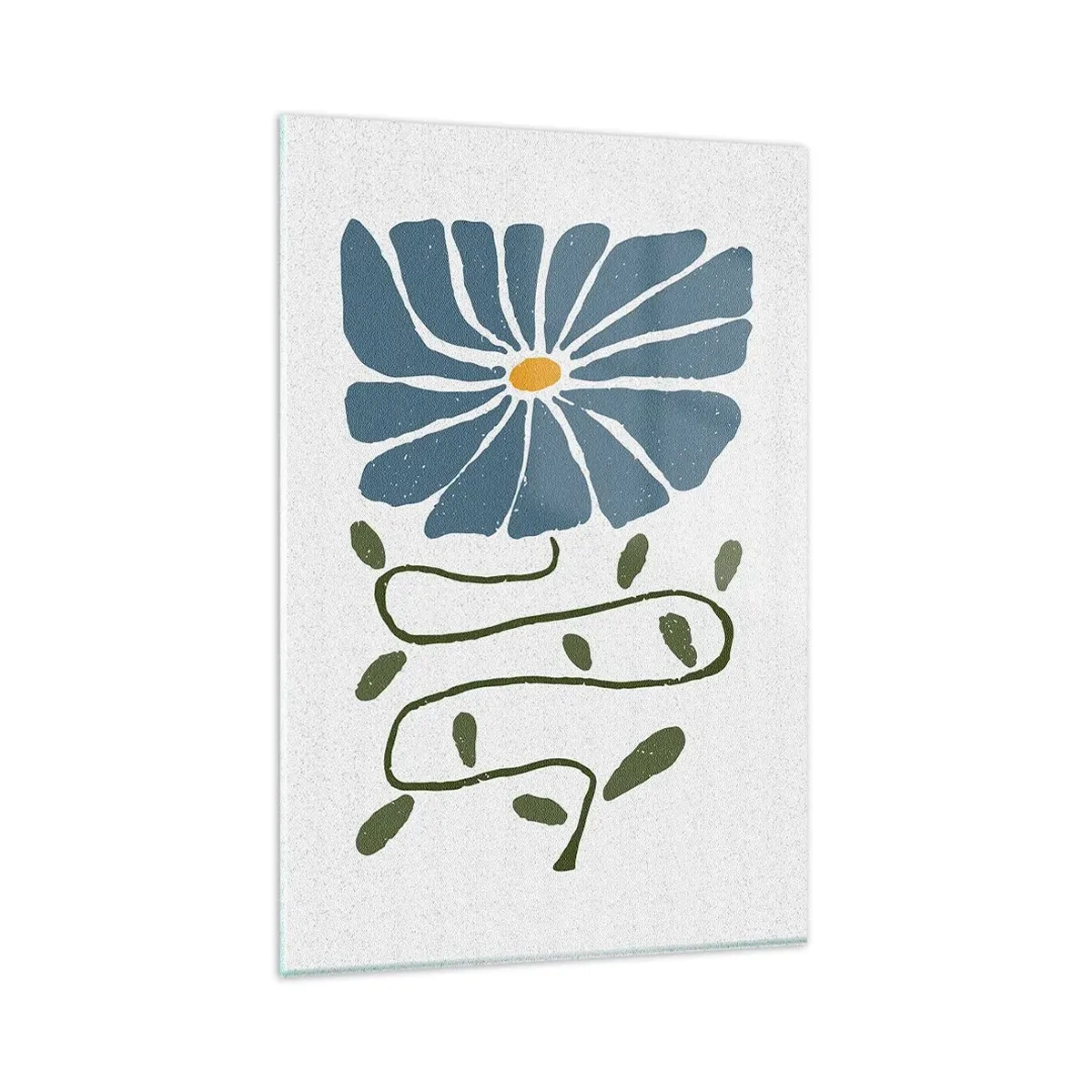 Glass picture - Twig to Flower - 80x120 cm