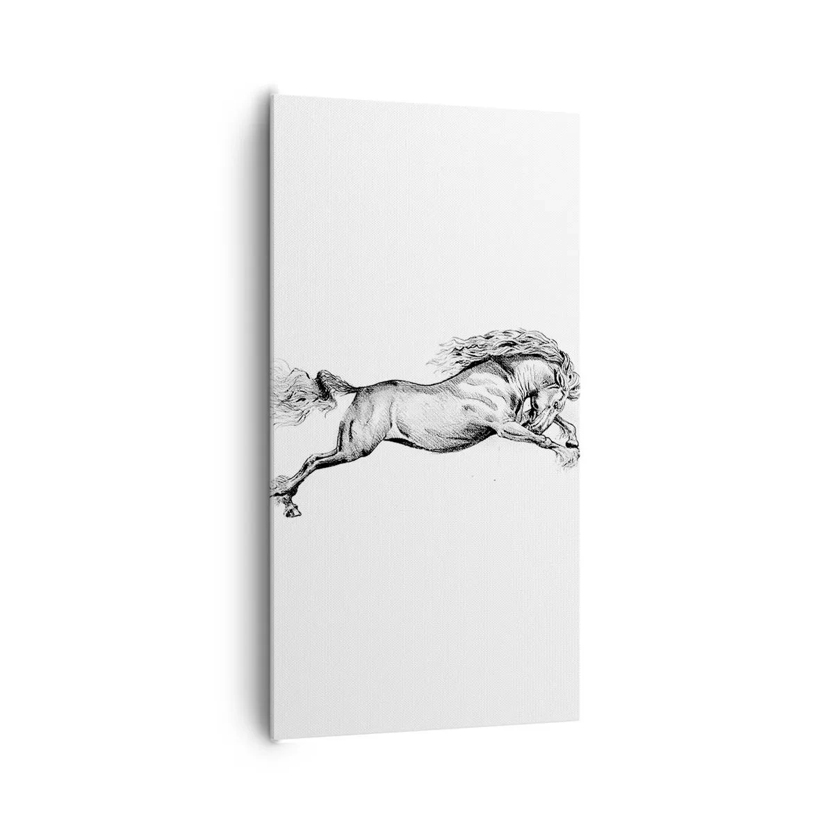 Canvas picture - Stopped at a Gallop - 65x120 cm