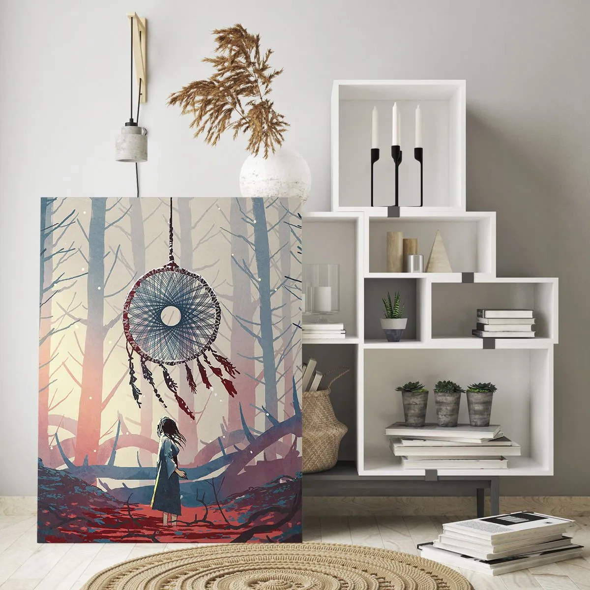 Glass picture - Mysterious Ritual of Life - 50x70 cm