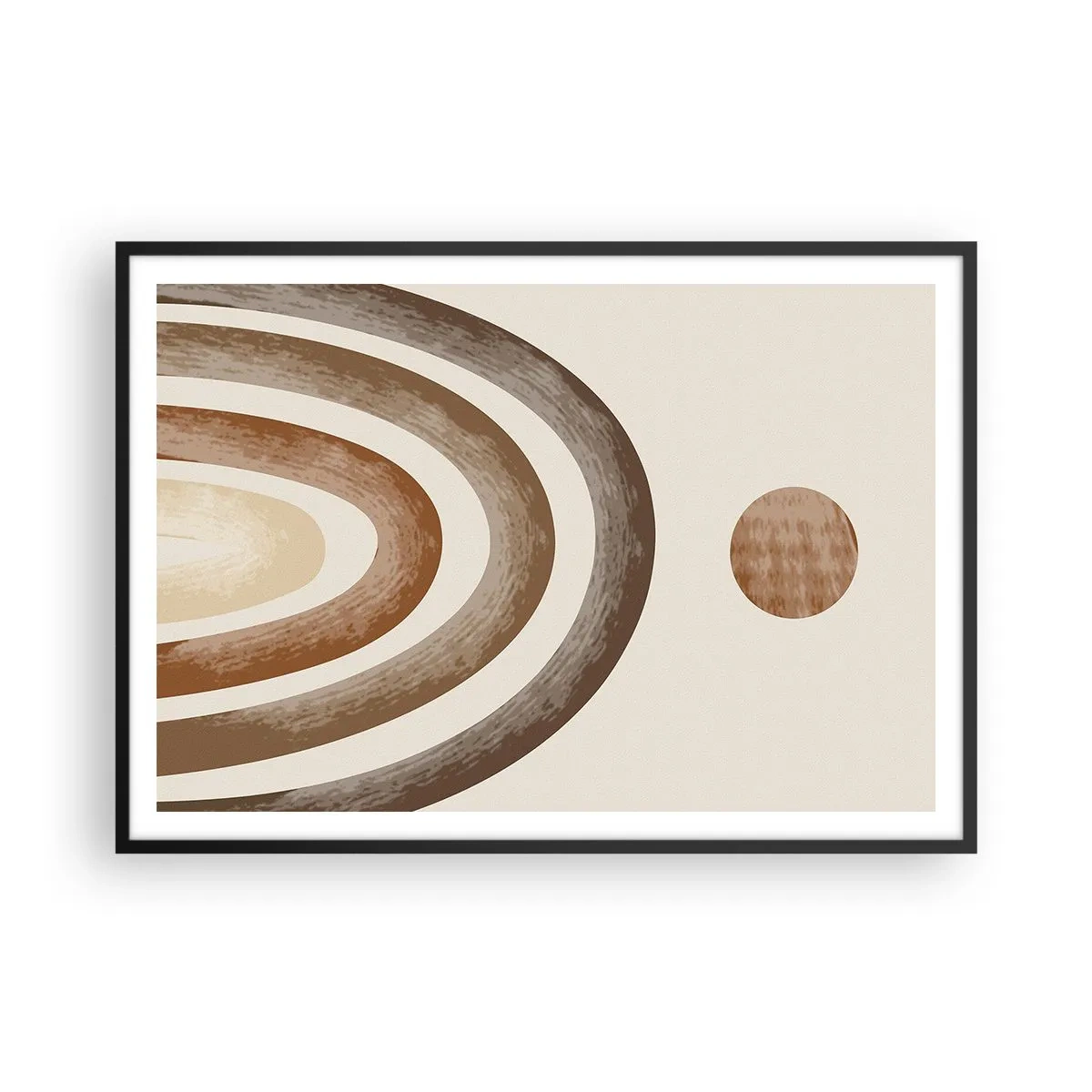 Poster in black frame - In a Distant Galaxy - 100x70 cm