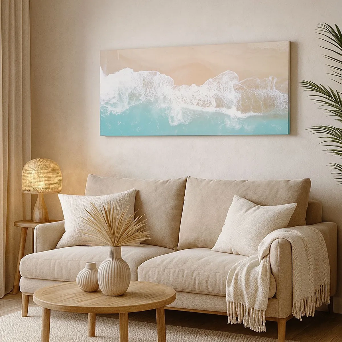 Canvas picture - Touch Full of Caress - 100x40 cm