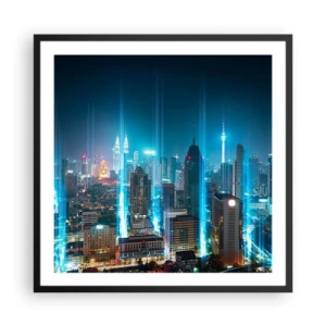 Poster in black frame - Berlin Lights - 60x60 cm