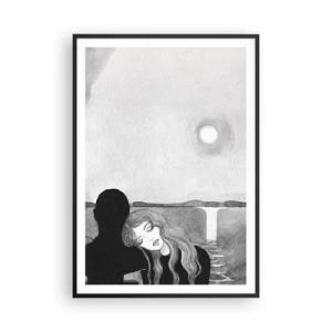 Poster in black frame - Always a Secret - 70x100 cm