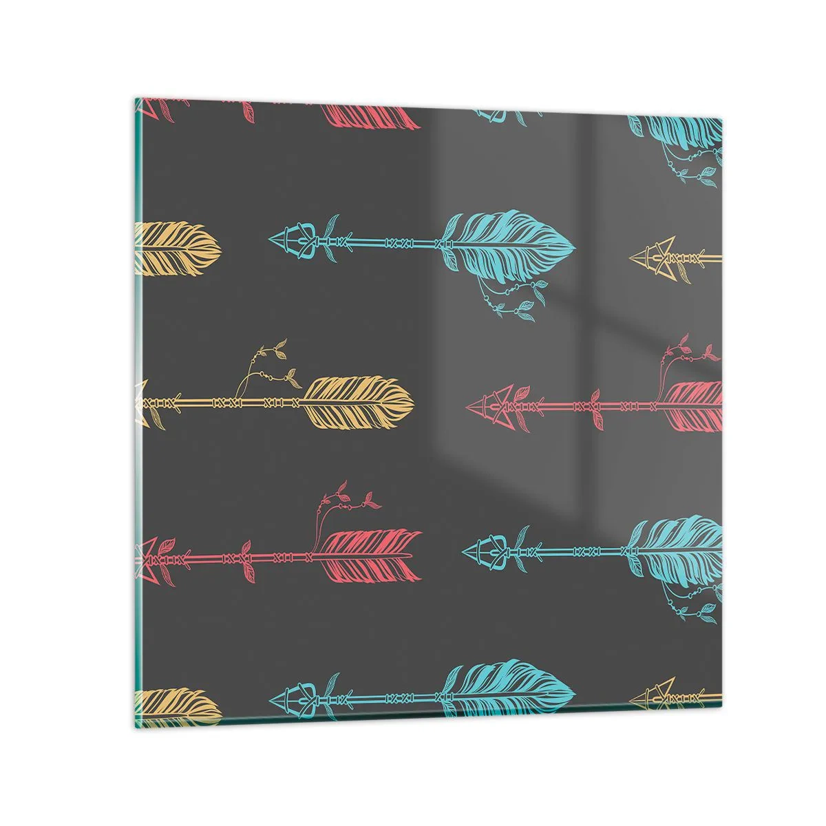 Glass picture - In Ordinance - 40x40 cm