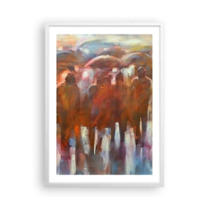 Poster in white frmae - Equal in Rain and Fog - 50x70 cm