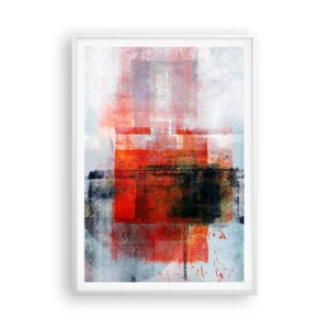 Poster in white frmae - Glowing Composition - 70x100 cm