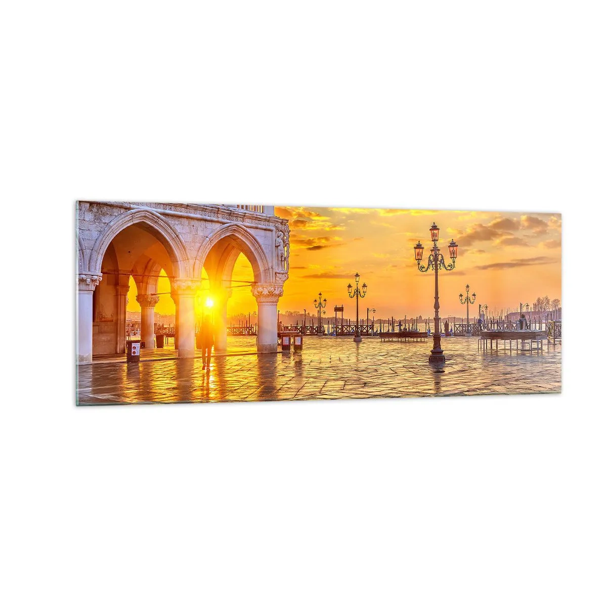 Glass picture - Where Is Everybody? - 140x50 cm