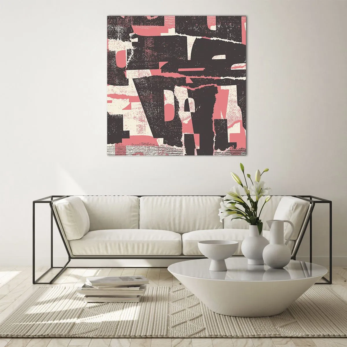 Glass picture - All that Chaos - 70x70 cm