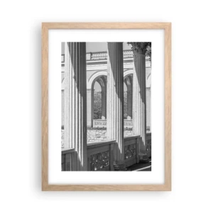 Poster in light oak frame - Sunny Arcade - 30x40 cm