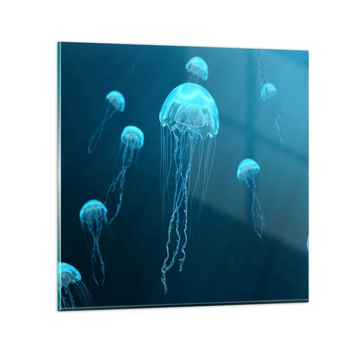 Glass picture - Ocean Dance - 60x60 cm