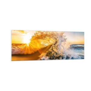 Glass picture - Playing with Sand - 140x50 cm