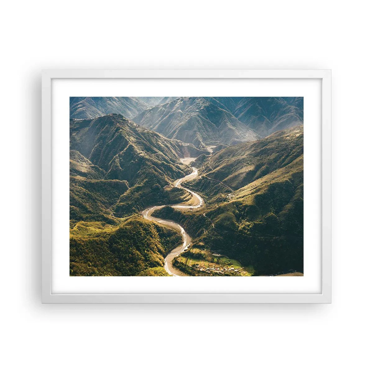 Poster in white frmae - Straight from the Heart of the Mountains - 50x40 cm