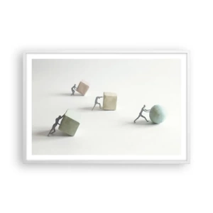 Poster in white frmae - That's Life - 91x61 cm