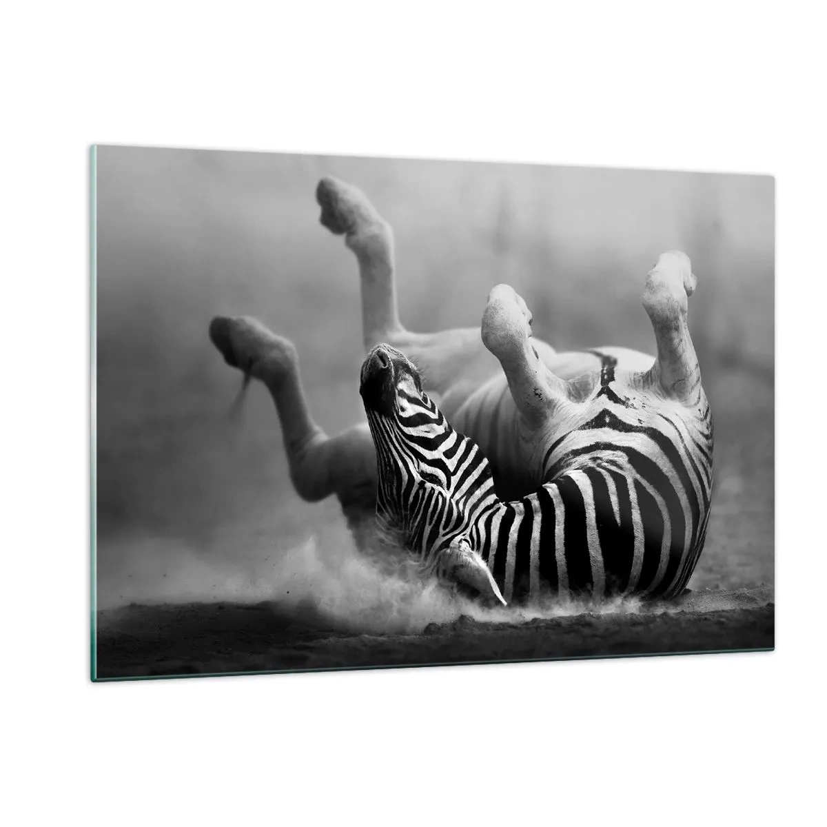 Glass picture - Rolling out Laughing - 120x80 cm