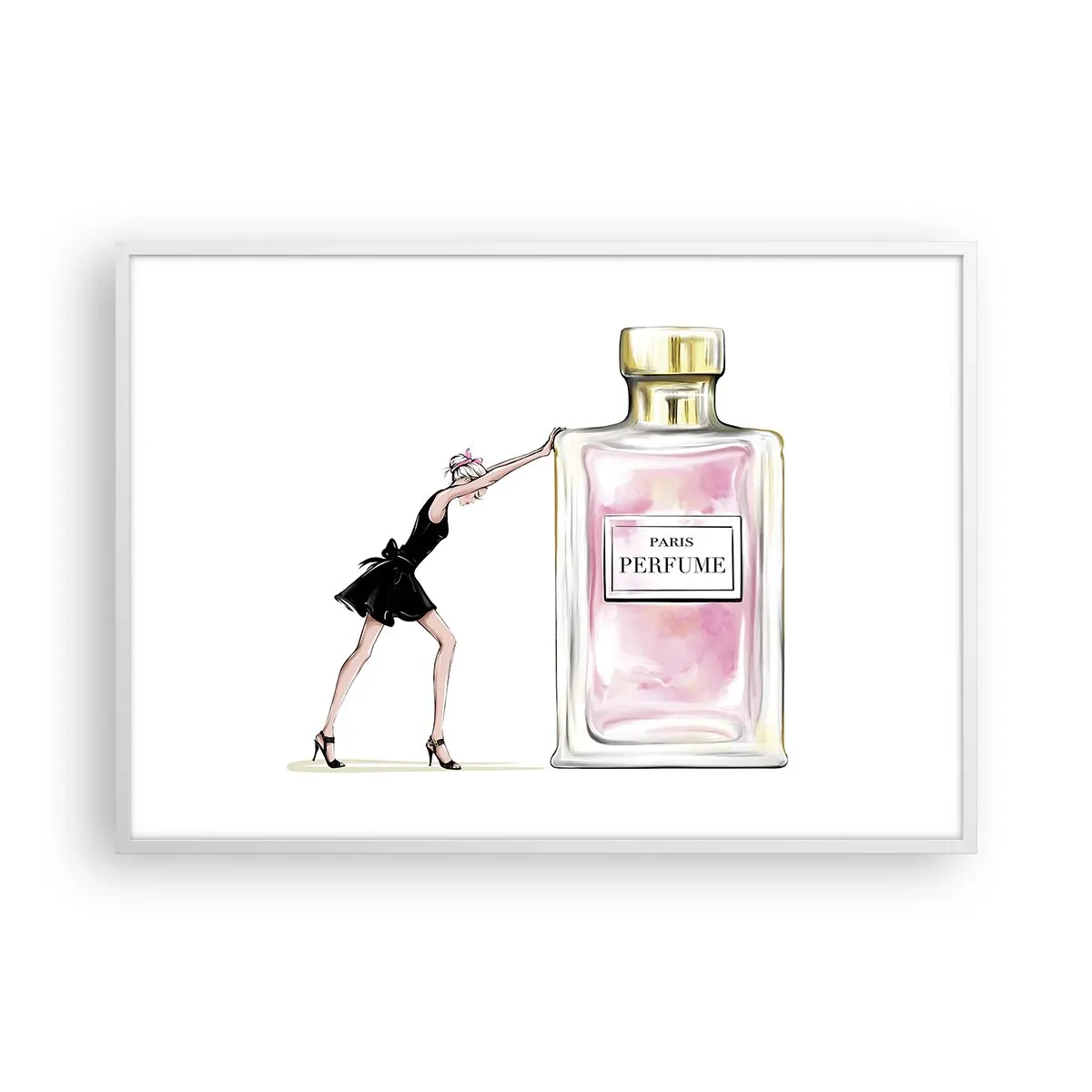 Poster in white frmae - The Essence of Womanhood - 100x70 cm