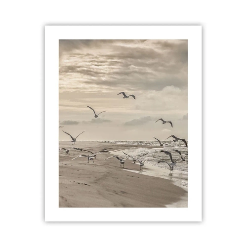 Poster - Sound of the Sea, Singing of the Birds - 40x50 cm