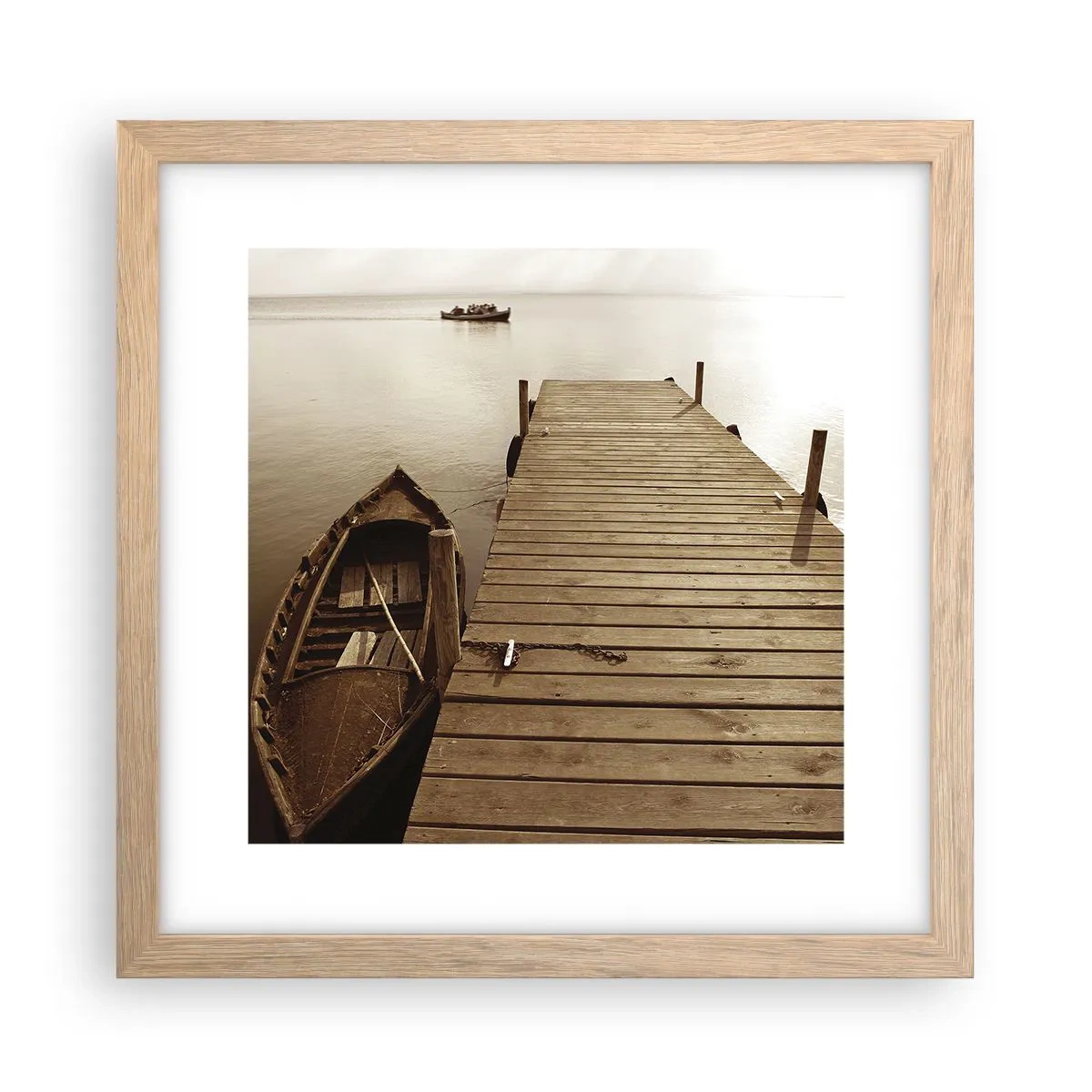 Poster in light oak frame - Great Calm - 30x30 cm