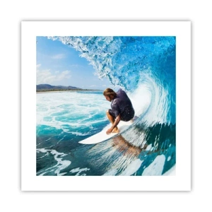 Poster - Dancing with Waves - 40x40 cm