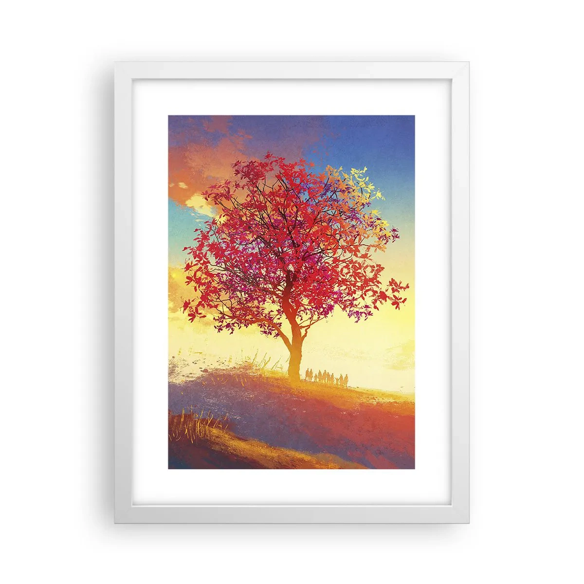 Poster in white frmae - Pilgrim at Its Goal - 30x40 cm