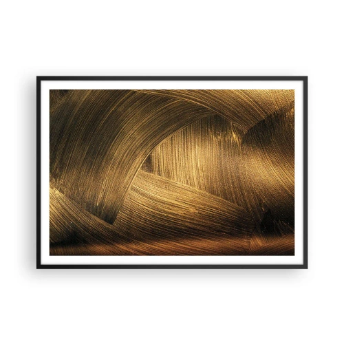 Poster in black frame - In a Golden Labirynth - 100x70 cm