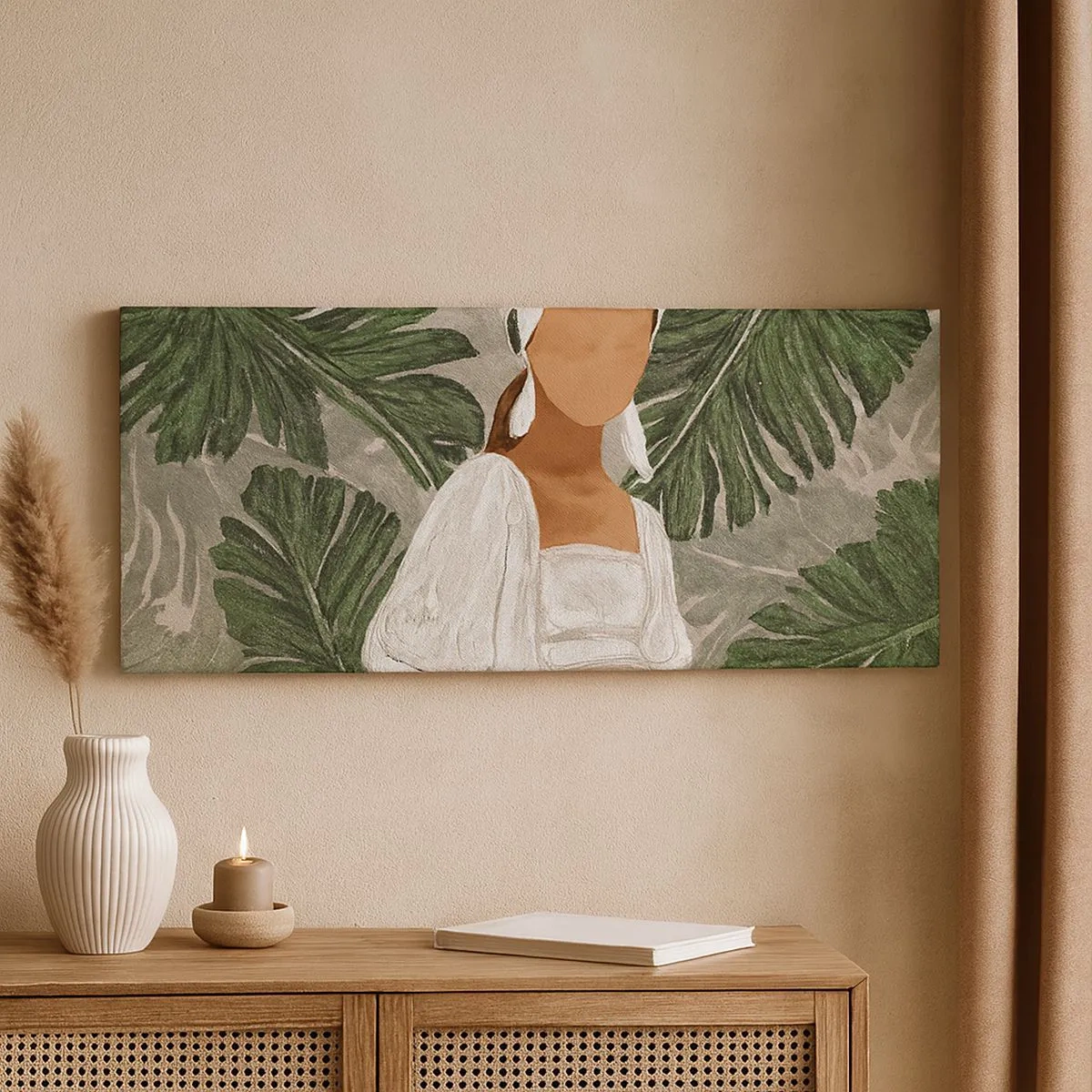 Canvas picture - Exotic Portrait - 100x40 cm