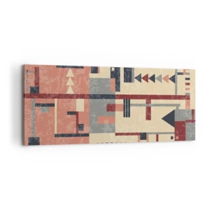 Canvas picture - Combinations of Verticals and Horizontals - 120x50 cm