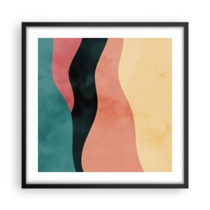 Poster in black frame - Compatible Incompability - 50x50 cm