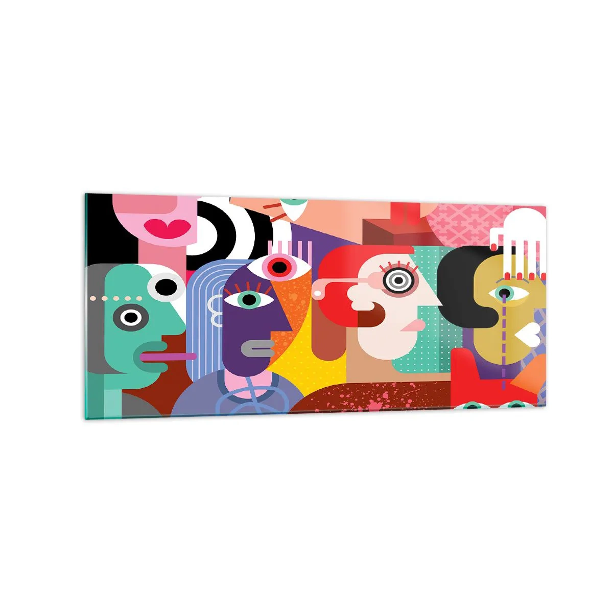 Glass picture - Picasso Sent Us - 120x50 cm