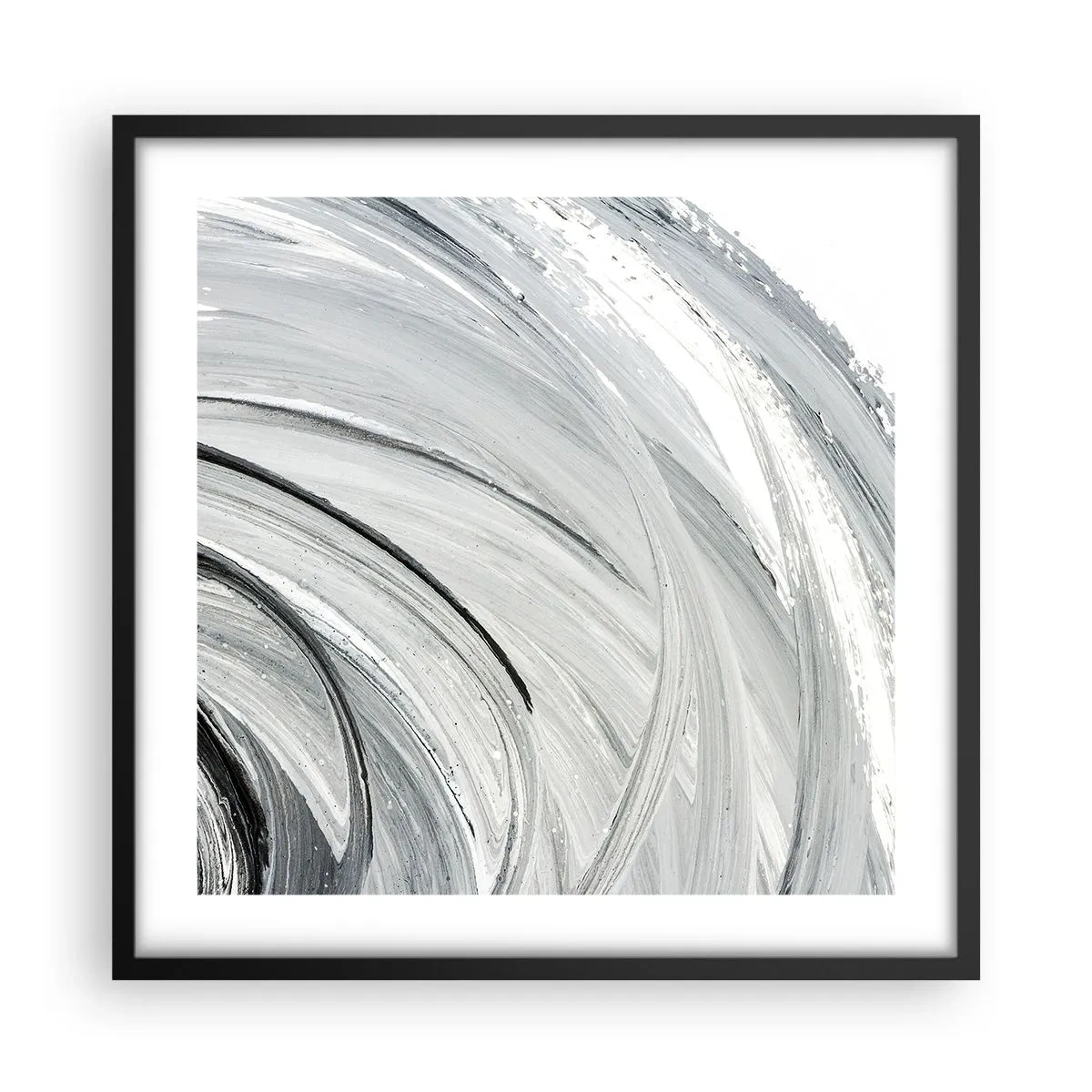 Poster in black frame - Orbital Composition - 50x50 cm